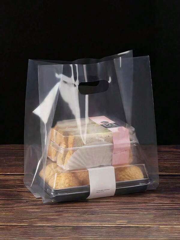 10pcs/20pcs/40pcs - 20*30cm (7.87*11.81in) Clear Gift Bags, Transparent Plastic Bags With Handles, Shopping Gift Bags, Durable, Suitable For Mother's Day, Wedding, Birthday, Graduation, Bridal Shower, Party Supplies, Shopping