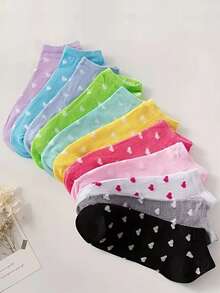 3/5/10/12/16/20 Paar sortierte Süßigkeiten-Farbige, bequeme & modische Unisex Lässig socken