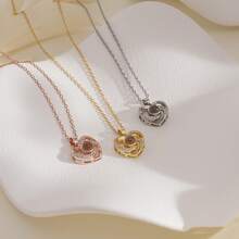 1pc Custom Photo Bubble Projection Necklace Angel's Tears Stainless Steel Pendant Personalized Picture Inside Necklace Mother's Day Gift - Infinite Love - View 6