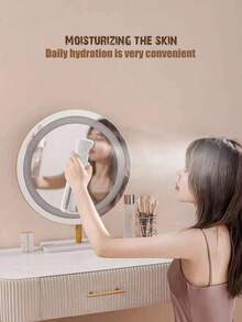 1pc Creative New Fashion Cute Continuous High Pressure Mist Spray Bottle, Hair & Makeup Hydrating Atomizer, Portable Travel Liquid Refillable Spray Bottle, Home Fine Mist High-End Spray Bottle - Multicolor - View 4