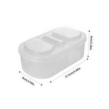 4pcs Food Storage Containers, Dual Compartment Multi-Purpose Fruit And Vegetable Fresh-Keeping Box, Portable 2-Layer Organizer For Spices, Snacks, And Fruits, Ideal For Home, Restaurants, Outdoor Camping, Parties, School Lunches, Travel, And Picnics, Insulated Lunch Boxes, Refrigerator Organizer Set, Perfect For Freezer Organization