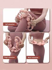 1 件九轮环腿部按摩器滚动夹腿缓解肌肉疏通经络揉捏放松滚轮轴、学校、返校、旅行、旅行必需品、家庭必需品、水疗、按摩工具、按摩、按摩器、水疗 - 彩色 - 查看 7