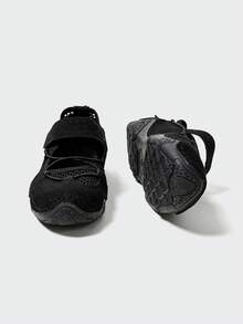 MASKERT 女士休闲鞋、女士软底芭蕾舞鞋、女士登山鞋、女士透气网眼鞋、百搭休闲鞋 - 黑色 - 查看 6