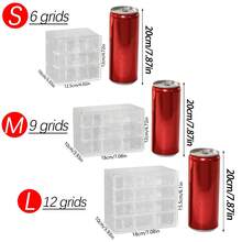 1pc Transparent Desktop Drawer Style Contact Lens/Jewelry Storage Box, Suitable For Daily Disposable Contact Lenses, Earrings, Necklaces, Bracelets, Multi-Size Compartments, Hanging Design - Transparent - View 5