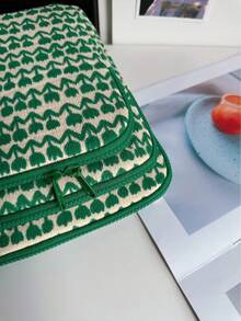 Green Retro Corduroy Computer Bag 10/13/15 Inch Lightweight Computer Liner Bag IPad Protective Cover Autumn University Essentials Laptop Bag For Women Mac Book Case Laptop Sleeve Back To School Laptop Case Laptop Cover For Travel Waterproof Portable For Men Laptop Bags