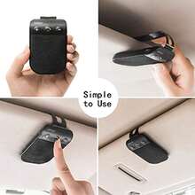 Kit manos libres para coche SUNITEC BC936SA, kit manos libres para coche que admite la conexión de 2 teléfonos, compatible con asistente, altavoz manos libres para coche con clip para visera