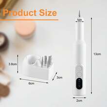 Cordless Electric Nail Drill, Rechargeable Nail File Kit For Gel & Acrylic Nails, Manicure Pedicure At Home/Salon, Perfect Gift For Women & Daily Essentials - trắng - Xem 2