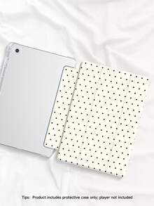 Beige Polka Dot IPad (A16) 11 Inch 11th Generation 2025 Pattern Protective Case, Compatible With IPad 10.2 Inch 2021/2020 IPad 10th/9th/8th Generation, Compatible With Samsung Galaxy Tab A8 10.5 Inch 2022, Tablet Protective Cover With Pencil Slot, Support Auto Sleep/Wake Cover - Multicolor - View 4