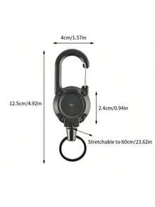 U-Shaped Keychain – Easy-Pull Steel Wire With Spring Buckle, Compact & Secure For Travel & Outdoor Gear - Multicolor - View 7