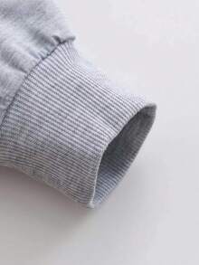 Teenage Boys' Casual Hooded Sweatshirt With Cartoon Graffiti Print, Suitable For Autumn/Winter Wear, For Shopping, Gathering, Travel And School