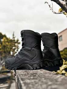 Men's Versatile Outdoor Lace-Up Tactical Military Boots, Fashion & Sporty
