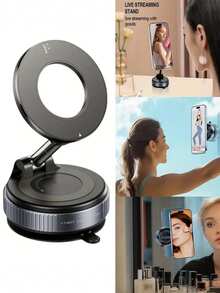 全新升级的 360° 旋转磁吸式通用手机支架，配备真空和磁吸功能，可稳定固定在车内。适用于厨房、办公桌、办公室、健身、旅行和车内。 - 彩色 - 查看 6