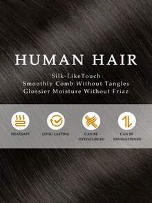 70-100g Clipes de Cabelo Humano Real 7 peças 1 conjunto pode ser usado, 2 conjuntos podem ficar muito cheios, Extensões de Cabelo Humano Natural Retas Sem Costura Clipe-In, Destaques, Essenciais para Férias, Festivais, Escola, Noiva