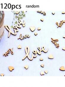 1 Pack Of 180pcs Colorful Wooden Confetti, Rainbow, Fish, Cross, Tree Branch, Dot Designs, Suitable For Baptism, Birth, Communion, Naming Ceremony, Confirmation Tabletop Confetti, Party Favors, Party Decorations