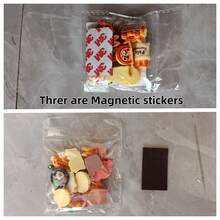 12pcs/Set Cute Cartoon Bread Fridge Magnets, Mini Realistic European Bread Memo Stickers, DIY Baking Decorative Magnetic Stickers - Multicolor - View 6