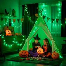 KBO JMEXSUSS 600 LED Green Lights For Outdoor Tree Decorations, Clear Wire 168 Ft Green Christmas String Lights Outdoor Indoor Plug In For Halloween Christmas Tree Bar Party Decor - 綠色 - 查看 3