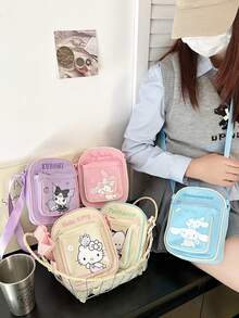 Bộ sưu tập túi đeo chéo mini được cấp phép chính thức của , Túi vải đa năng, Vải bền, Dây đeo vai có thể điều chỉnh, Chiều dài tùy chỉnh, Hoàn hảo cho sử dụng hàng ngày, Du lịch, Phụ kiện thời trang, Khóa kéo chắc chắn, Đường khâu gia cố - Nhiều màu - Xem 3