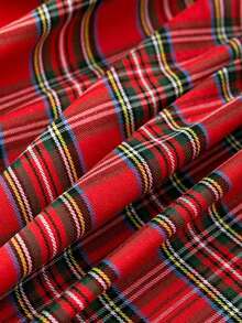 1 pezzo Tenda vintage a quadri rossi, tenda decorativa da finestra in stile fattoria vintage con passante superiore, adatta per camera da letto, cucina, balcone, soggiorno, decorazione per atmosfera festiva