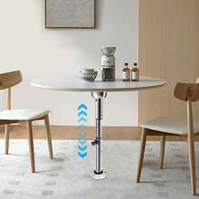 Removable Telescopic Alu Table Leg Adjustable Pedestal For Motorhome RV Camper - Silver - View 1