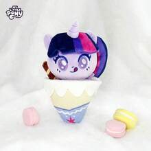 Hasbro Bolsa ciega de 1 paquete de juguete de peluche de My Little Pony para fiesta de comida - talla grande dulce con amigos (Cupcake/Hamburguesa estilo aleatorio de 8 para mayores de 3 años) - - Caja sorpresa de peluche de la serie Food Party - Ver 8