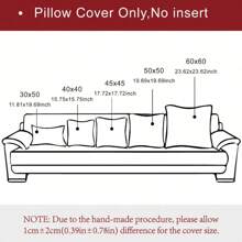 1 pièce Housse de coussin de couleur unie sans rembourrage, housse de coussin rayée en fausse fourrure de lapin douce, pour le salon et le canapé