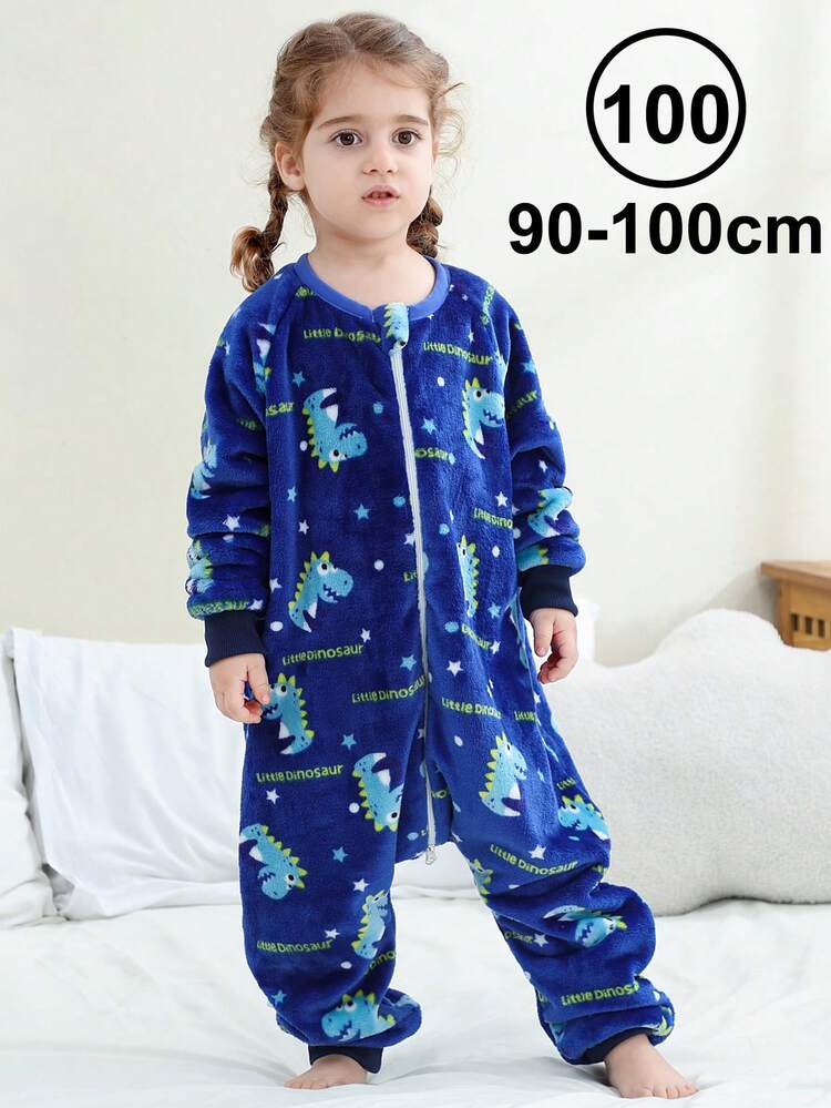 MICHLEY 1号婴儿卡通圣诞睡袋，长袖拉链款，可爱舒适，男女通用设计，适合日常使用，秋冬季 - 彩色 - 查看 24