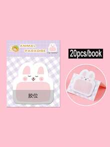 8 Pieces/Set Of Cute Cartoon Animal Pattern Sticky Notes, Creative Stand-Up Sticky Notes, 20 Sheets Per Sheet, 160 Sheets In Total, Christmas Gifts Or Prizes, School Supplies, Back To School