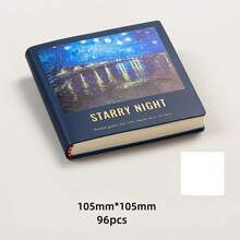 1 件油画笔记本、迷你旅行邮票簿、入住邮票收藏册、方形空白笔记本、便携式记事本 - 彩色 - 查看 17