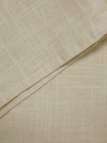 FEIAO 男士复古风老钱休闲长袖衬衫，四季百搭时尚款式。 - 杏色 - 查看 8