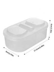 4pcs Food Storage Containers, Dual Compartment Multi-Purpose Fruit And Vegetable Fresh-Keeping Box, Portable 2-Layer Organizer For Spices, Snacks, And Fruits, Ideal For Home, Restaurants, Outdoor Camping, Parties, School Lunches, Travel, And Picnics, Insulated Lunch Boxes, Refrigerator Organizer Set, Perfect For Freezer Organization