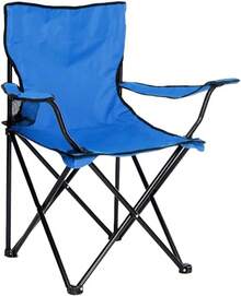 LENIVÉ Silla Plegable para Playa,Camping,Jardin,Pesca Eventos Deportivos es Portatil Ultraligera de Lona Impermeable Incluye Funda Y Portavaso para su fácil traslado - 1 - Ver 4