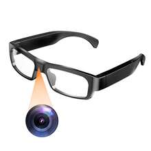 Cámara de vídeo HD 1080P con gafas, cámara grabadora de vídeo digital, cámara de ciclismo deportiva DV con protección ocular, gafas deportivas para exteriores, cámara portátil con tarjeta de memoria de 32 GB - Negro - Ver 3