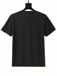 Women's  Graphic Tee - "immediately no." Black Short Sleeve T-Shirt with Stylish Necklace, Perfect for Casual Wear - Negro - Ver 2