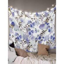 Vintage Flower Tapestry For Bedroom Wall Hanging Tapestry, Farmhouse Botanical Floral Retro Ceiling Backdrop Tapestries Poster Blanket Wall Decor For  Living Room Dorm-40"X30", 60"X40",60"X 51",80"X60" - 紫色 - 查看 2