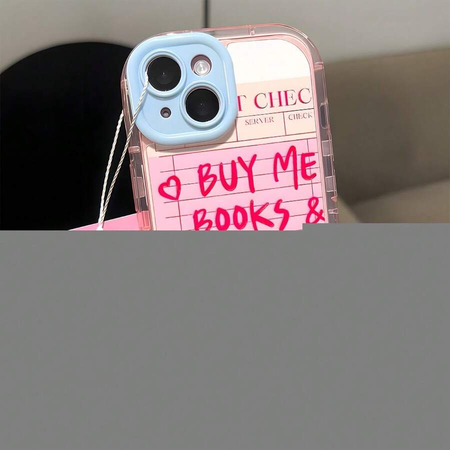 Funda rosa estilo femenino, transparente, con diseño de collage, compatible con phone 16 y 15 Pro Plus (L238). Funda rígida color caramelo, resistente a golpes, impermeable y a prueba de caídas. Diseño texturizado, estilo vintage. - Rosa - Ver 1