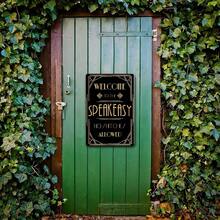 Welcome To The Speakeasy Tin Sign - No Snitches Allowed Vintage Retro Great Gatsby Art Deco Prohibition Era Wall Decor Metal Sign Gift - Nhiều màu - Xem 3