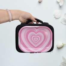 Bolsa de Armazenamento de Grande Capacidade com Adsorção Magnética - Portátil, com Trava de Senha de 3 Dígitos, Inclui 3 Tubos de Armazenamento, Bandeja Giratória, Caixa de Armazenamento, Design de Superfície Magnética, Opções de Tema Coração ou Urso, Acessórios para Fumar e Plataforma de Operação Portátil - Conjunto de Presente Perfeito para Uso Externo, Halloween, Natal