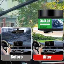 Car Glass Polishing Paste - Windshield Renewal And Oxidation Removal, Long-Lasting Protection For Clear And Quiet Vision Wipers, Suitable For Car Maintenance