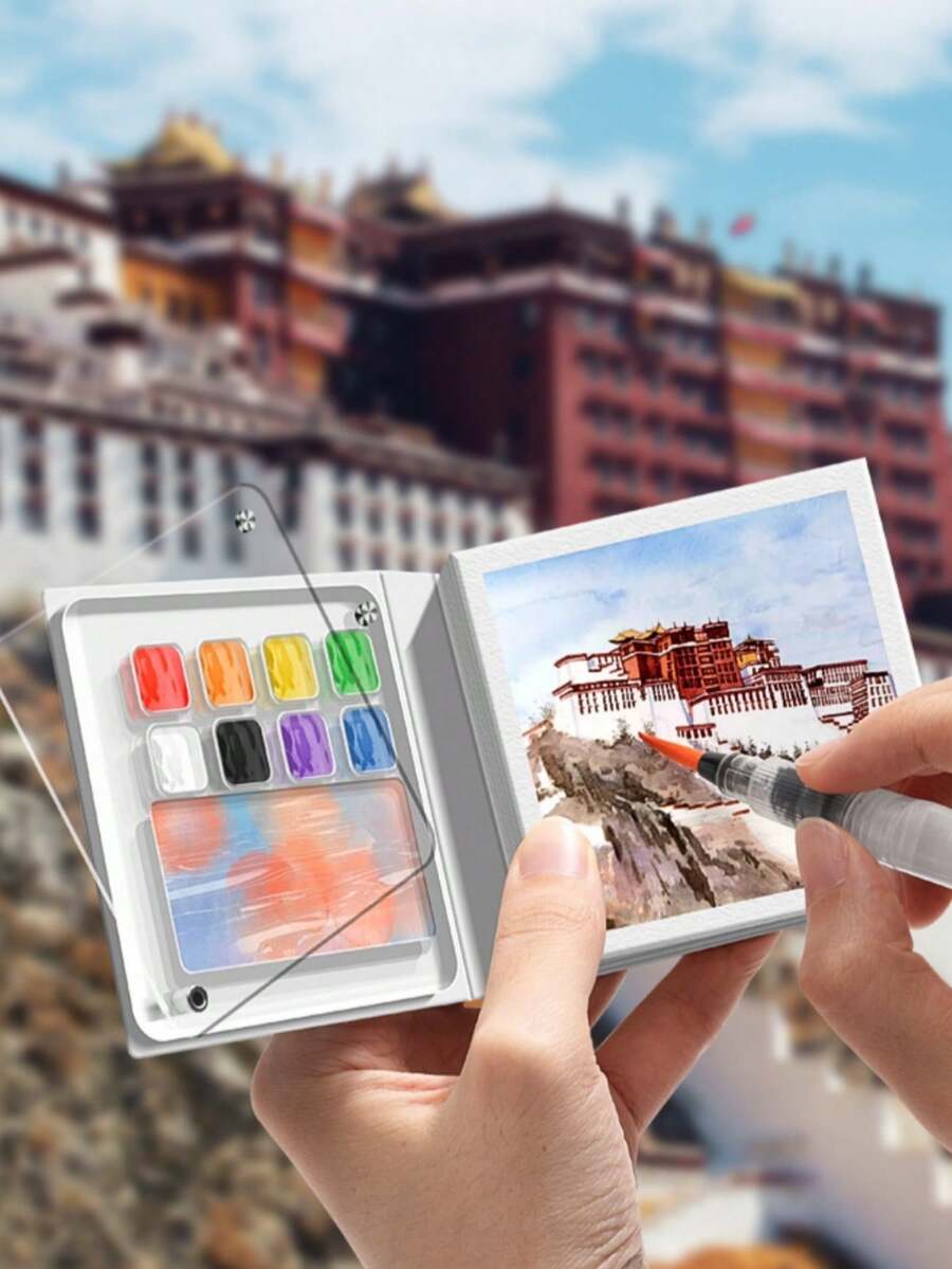 Painting Set, Kabear Sketchbook, Wonderful Painting, Tear-Off Painting Book, Watercolor Paint Book, Diary Book, Marker Pen Dedicated Painting Book, Suitable For Holidays, Travel, Outdoor Activities, Sketching
