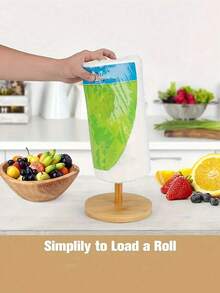 1Pc Wooden Paper Towel Holder,Kitchen Paper Towel Dispenser, Paper Towel Holder Countertop,Bamboo Paper Towel Roll Holder,Napkin Stand On The Desk,Kitchen Towel Rack,Tissue Rack For Kitchen,Dining Room,Restaurant,Plastic Wrap Holder,Table Top Items,Kitchen Storage,Organizer,Standard Roll Holder For Cabinet,Stand With Anti-Skid Base