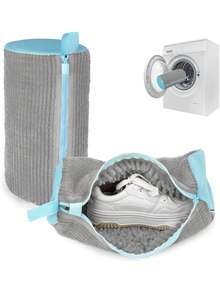 2 piezas Bolsa para lavar zapatos en la lavadora, bolsa de limpieza para todo tipo de zapatos, bolsa de almacenamiento de zapatos de viaje, bolsa de lavandería para limpiar zapatos a 360°, bolsa de lavandería para zapatos para lavadora y secadora, bolsa reutilizable para lavar zapatos de bebé y niños, ayudante ideal para mamá - Multicolor - Ver 11