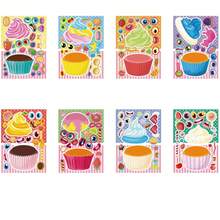 8/16 Pcs Dessert & Ice Cream Pattern Sticker Set For DIY Decorations, Party Favors, Birthday Gifts, Craft Projects, Scrapbook