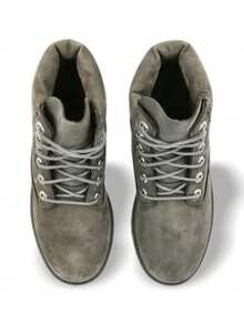 Timberland GS BIG 儿童 6 英寸优质防水靴 灰色磨砂皮 - 灰磨砂皮 - 查看 3