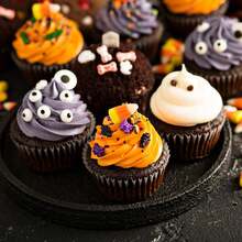 Stropi de Halloween, stropi cu tematică de monștri pentru decorarea torturilor, amestec de stropi de zahăr cu confetti comestibile cu ochi de bomboane, bomboane de copt în vrac pentru decor de tort, cupcake, biscuiți, decorațiuni de înghețată, temă înfricoșătoare de Halloween, trucuri sau tratații, consumabile pentru petrecere