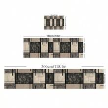 1 szt. Mata dywanowa Crystal Velvet do przedpokoju, antypoślizgowy długi dywanik, chłonna, antypoślizgowa mata dywanowa w nordyckie wzory geometryczne