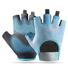 1 双女士薄款四季专业健身手套，瑜伽防护手套，高弹性舒适，掌心减震垫防滑耐磨，户外骑行手套