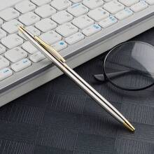 1/10pcs Fashion Metal Ball Pen, Engraved Text, Red, Black, Blue, Silver 4 Color Metal Ballpoint Pen, Twist-Out Refill, Clip For Easy Carrying, Personalized Gift For Students, Family, Friends, Doctors, Colleagues, Guests, Suitable For Teacher's Day, Halloween, Christmas, New Year, Wedding, Anniversary, Office & School Supplies,Office Decor - A - View 8