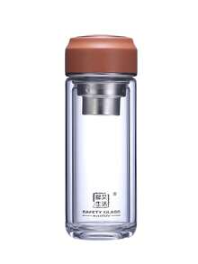 زجاجة مياه محمولة، كوب زجاجي مزدوج الجدران معزول، إبريق شاي مزدوج الجدران معزول، خيار هدية مثالي. قابل لإعادة الاستخدام ومزود بمصفاة شاي لتصفية أوراق الشاي، مصنوع من زجاج شفاف سميك عالي الجودة. مناسب للمناسبات التجارية والمنزل والسيارة أو الاستخدام في الأماكن الخارجية. سواء للمشروبات الساخنة أو الباردة - القهوة أو الحليب أو الشاي - هذا الكوب الزجاجي مريح للغاية.