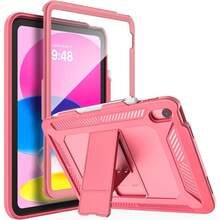 Case For IPad (A16) 11th Generation 11 Inch 2025, IPad 10th Generation Case 2022 With Screen Protector, Heavy Duty Shockproof Rugged Protective Cover, Watermelon Pink - Dưa hấu đỏ - Xem 1