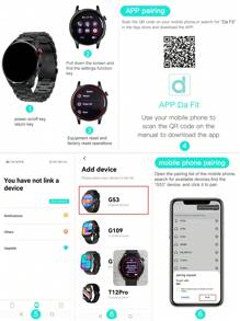 Unisex Smart Watch With Functions Of Call Dial, Pedometer, Alarm Clock, Multi-Sports Modes, Music Remote Control, Stopwatch, Alarm Clock, Weather - Smart Bracelet